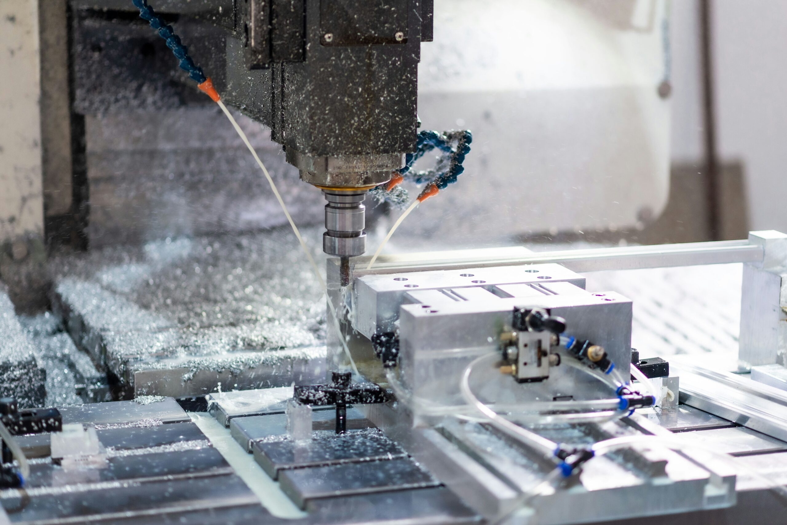 CNC machining center at the manufacturing facility