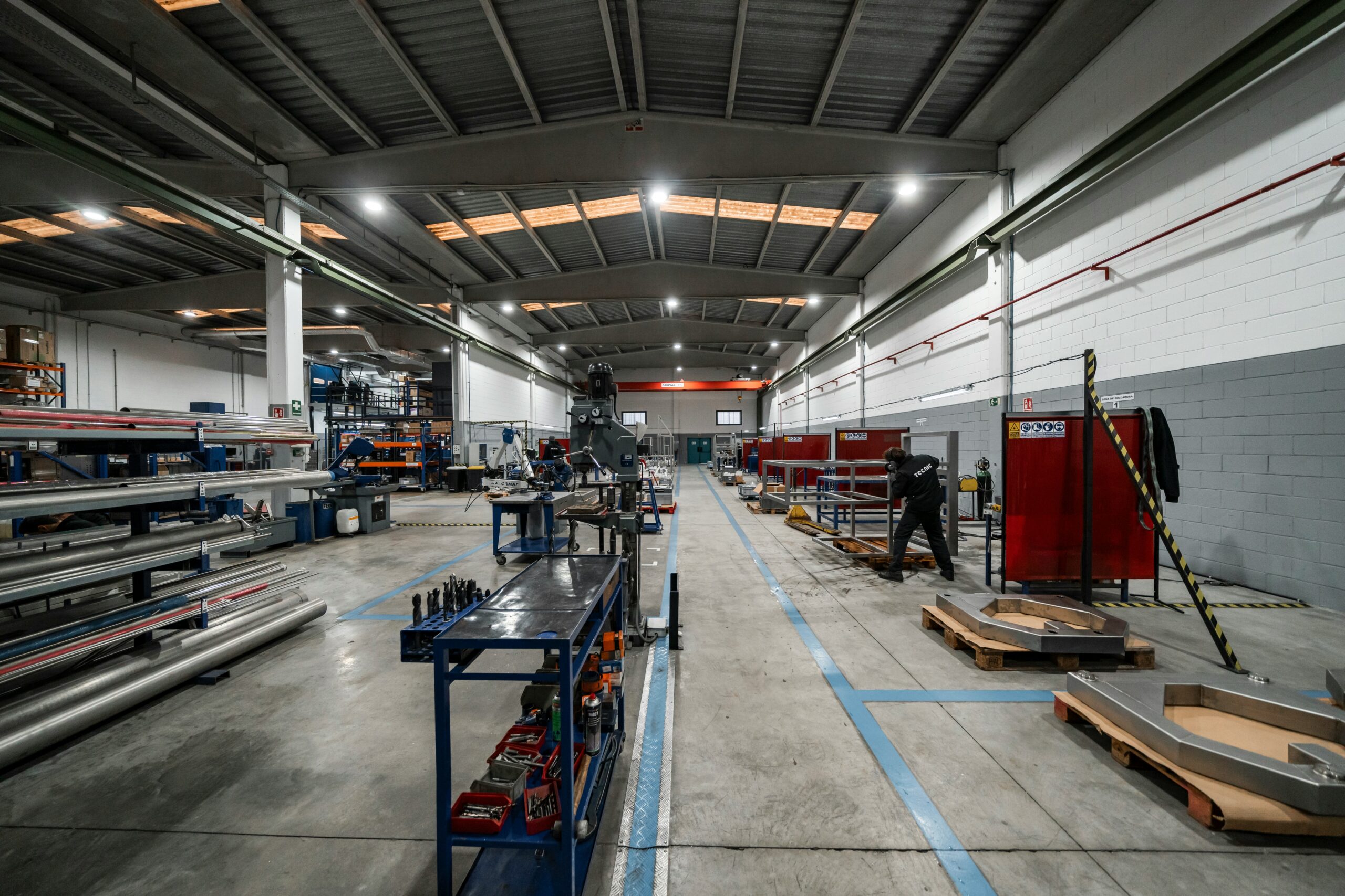 Assembly area on the production floor